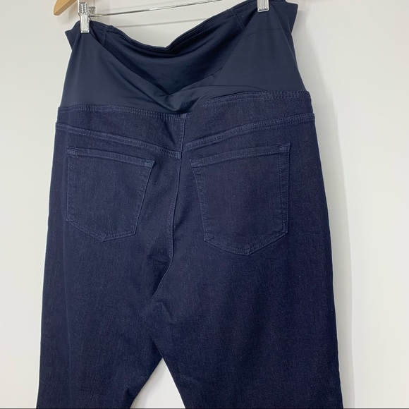 Isabel Maternity Jeggings With Pockets Dark Wash Blue Navy Nwot Size 18/34R Nwot - Picture 7 of 15